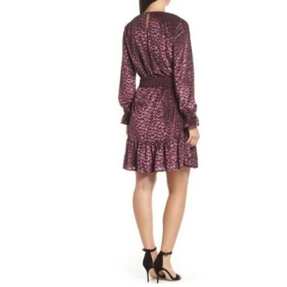MICHAEL Michael Kors Burnout Velvet Flounce Dress Size XXS - Picture 3 of 16